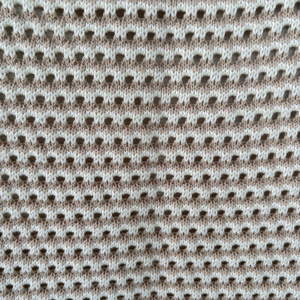 Nanette Lepore Cotton Knit Midi Pencil Skirt XL Cream Tan - Picture 4 of 6
